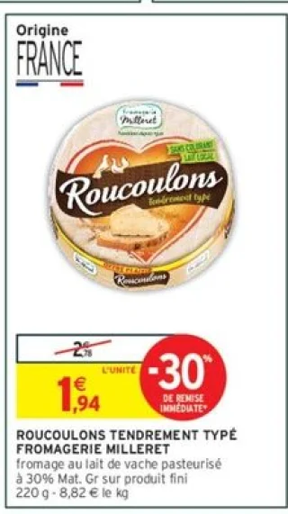 Roucoulons Tendrement Typé Fromagerie Milleret