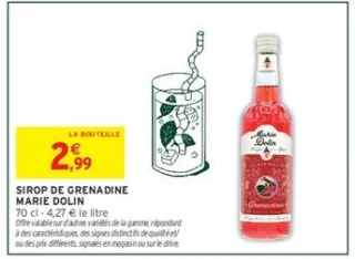 Sirop de grenadine Marie Dolin