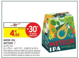 Bière IPA Meteor