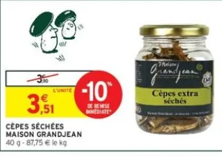 Cèpes séchées Maison Grandjean