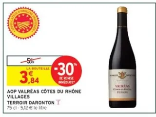 AOP Valréas Côtes du Rhône Villages Terroir Daronton