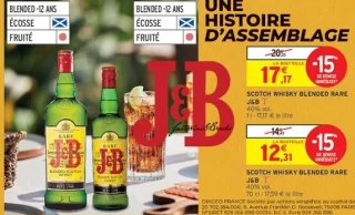Scotch Whisky Blended Rare J&B 1L