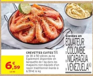 Crevettes cuites