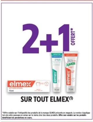 Dentifrices et soins dentaires Elmex