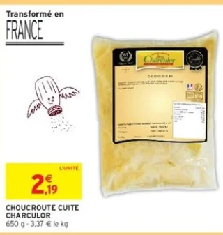 CHOUCROUTE CUITE CHARCULOR