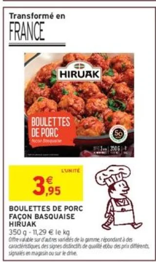 Boulettes de porc façon basquaise Hiruak