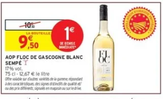 AOP Floc de Gascogne Blanc Sempé