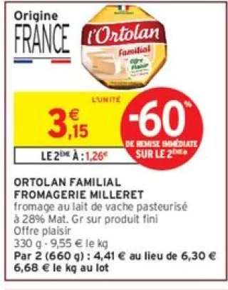 ORTOLAN FAMILIAL FROMAGERIE MILLERET