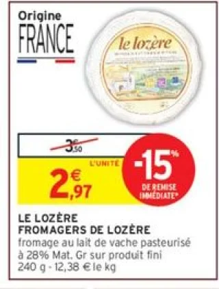 LE LOZÈRE FROMAGERS DE LOZÈRE