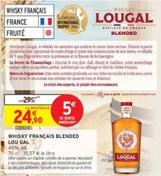 Whisky français blended Lougal