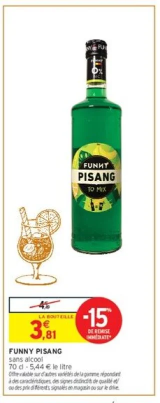 Apéritif sans alcool Funny Pisang