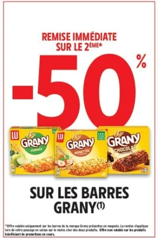 Barres de céréales Grany LU