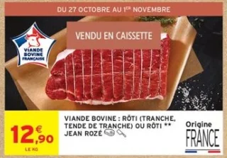 Viande bovine : rôti (tranche, tende de tranche) ou rôti ** Jean Rozé
