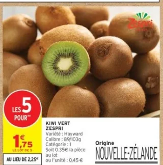 Kiwi vert Zespri