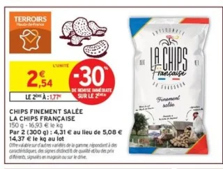 Chips finement salée La Chips Française