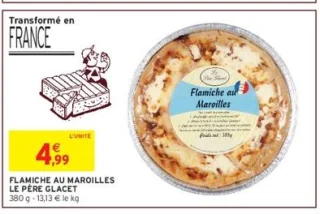 Flamiche au Maroilles Le Père Glacet