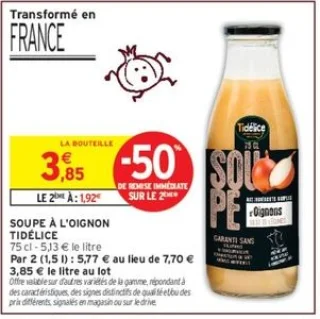 Soupe à l'oignon Tidélice