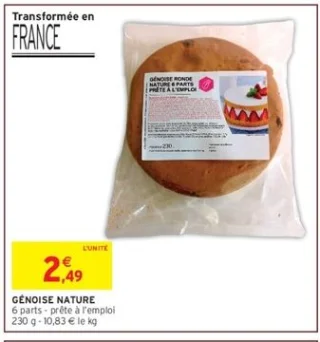 GÉNOISE NATURE