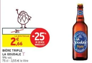Bière triple La Goudale