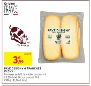PAVÉ D'ISIGNY 6 TRANCHES ISIGNY