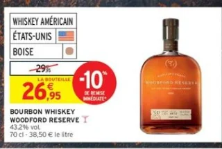 BOURBON WHISKEY WOODFORD RESERVE