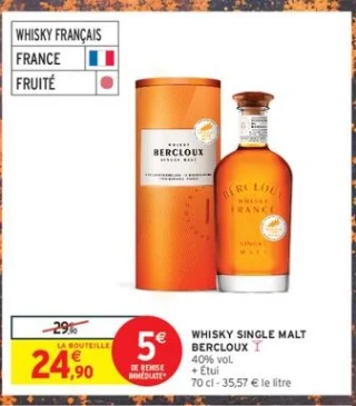 Whisky single malt Bercloux + Étui