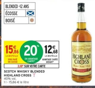 Scotch Whisky Blended Highland Cross