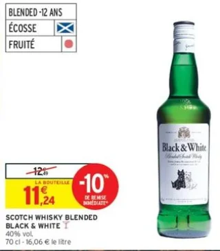 Scotch Whisky Blended Black & White