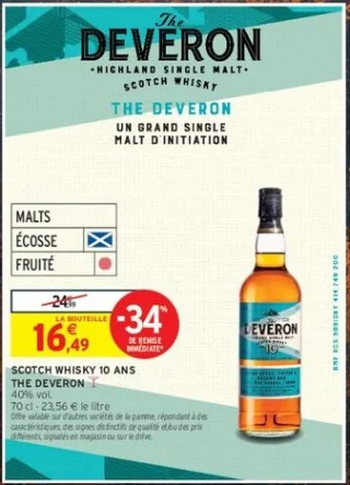 Scotch Whisky 10 ans The Deveron