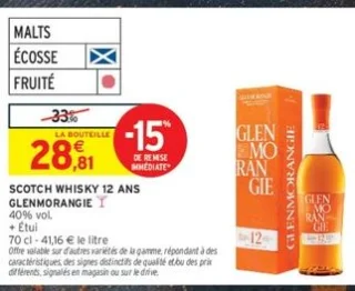 Scotch Whisky 12 ans Glenmorangie
