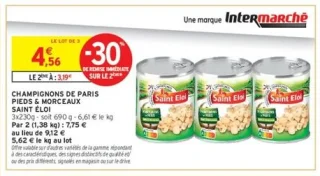 CHAMPIGNONS DE PARIS PIEDS & MORCEAUX SAINT ÉLOI