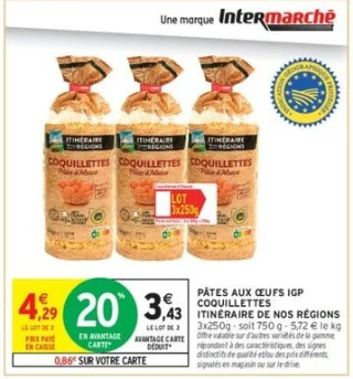 PÂTES AUX ŒUFS IGP COQUILLETTES ITINÉRAIRE DE NOS RÉGIONS