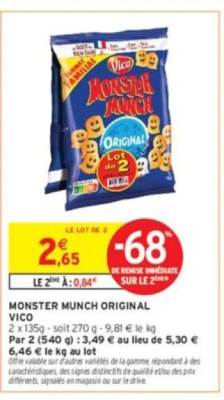 MONSTER MUNCH ORIGINAL VICO