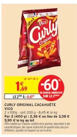 CURLY ORIGINAL CACAHUÈTE VICO