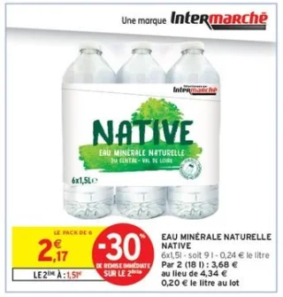 EAU MINÉRALE NATURELLE NATIVE