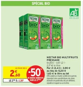 NECTAR BIO MULTIFRUITS PRESSADE