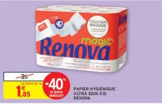 Papier hygiénique ultra soin Renova