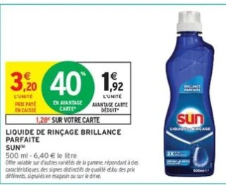 Liquide de rinçage Brillance Parfaite Sun