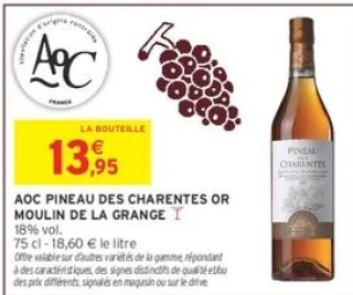 AOC Pineau des Charentes OR Moulin de la Grange