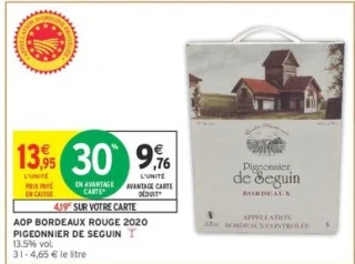 AOP Bordeaux Rouge 2020 Pigeonnier de Seguin