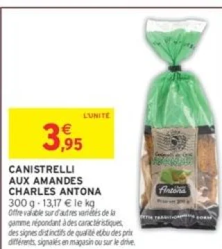 Canistrelli aux amandes Charles Antona