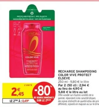 Recharge shampooing Color Vive Protect Elseve L'Oréal