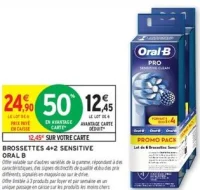 Brossettes 4+2 Sensitive Oral B