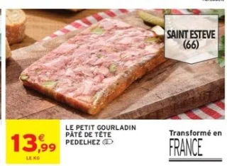 Le Petit Gourladin Pâté de tête PEDELHEZ
