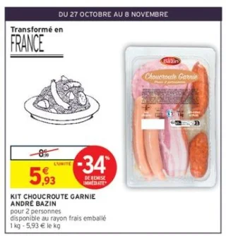 Kit Choucroute garnie André Bazin