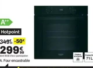 Four encastrable Hotpoint HAOB475PB
