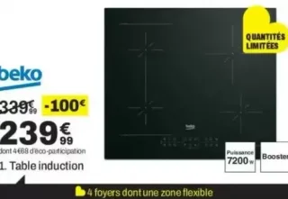 Table induction Beko HII64200SFMT