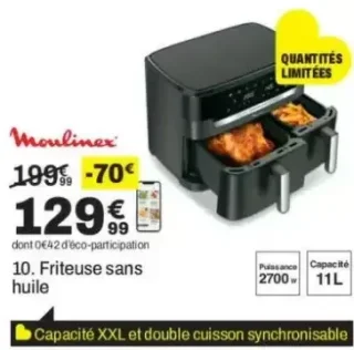 Friteuse sans huile Moulinex Easy Fry Dual EZ942HF0