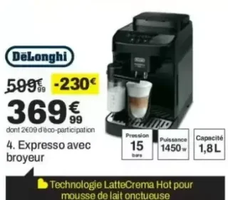 Expresso avec broyeur DeLonghi ECAM290.51.B