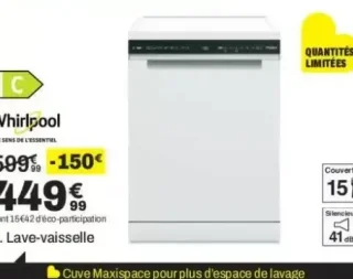 Lave-vaisselle Whirlpool